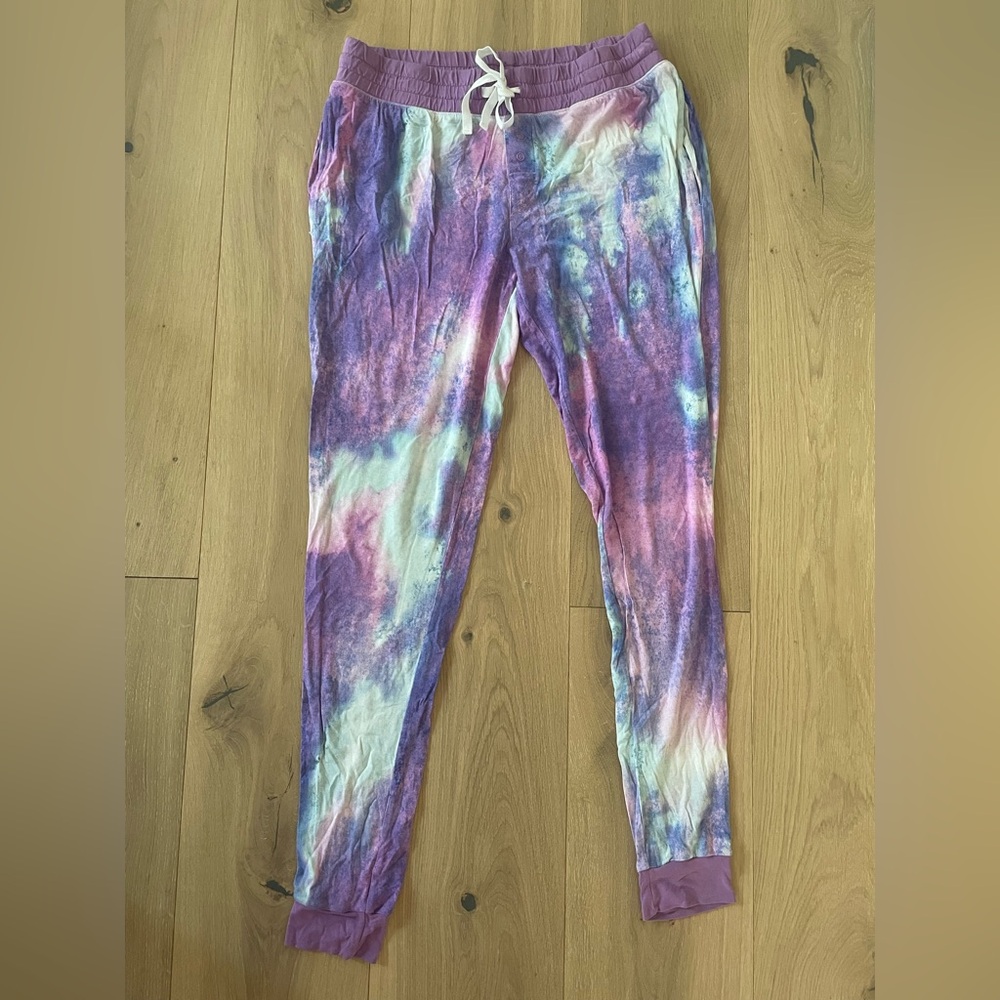Little Sleepies Purple watercolor women’s pajama pants